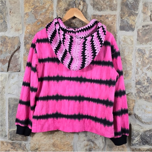 Alice + Olivia Mary Jane, crochet and tie-dye Jacket size Small - Picture 3 of 9